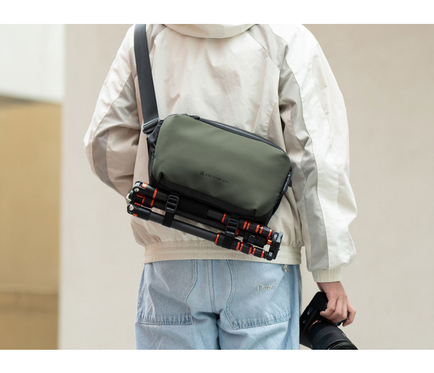 K&F Concept Alpha Sling Bag 10 l - ciemnozielona - 1550446 - zdjęcie 5